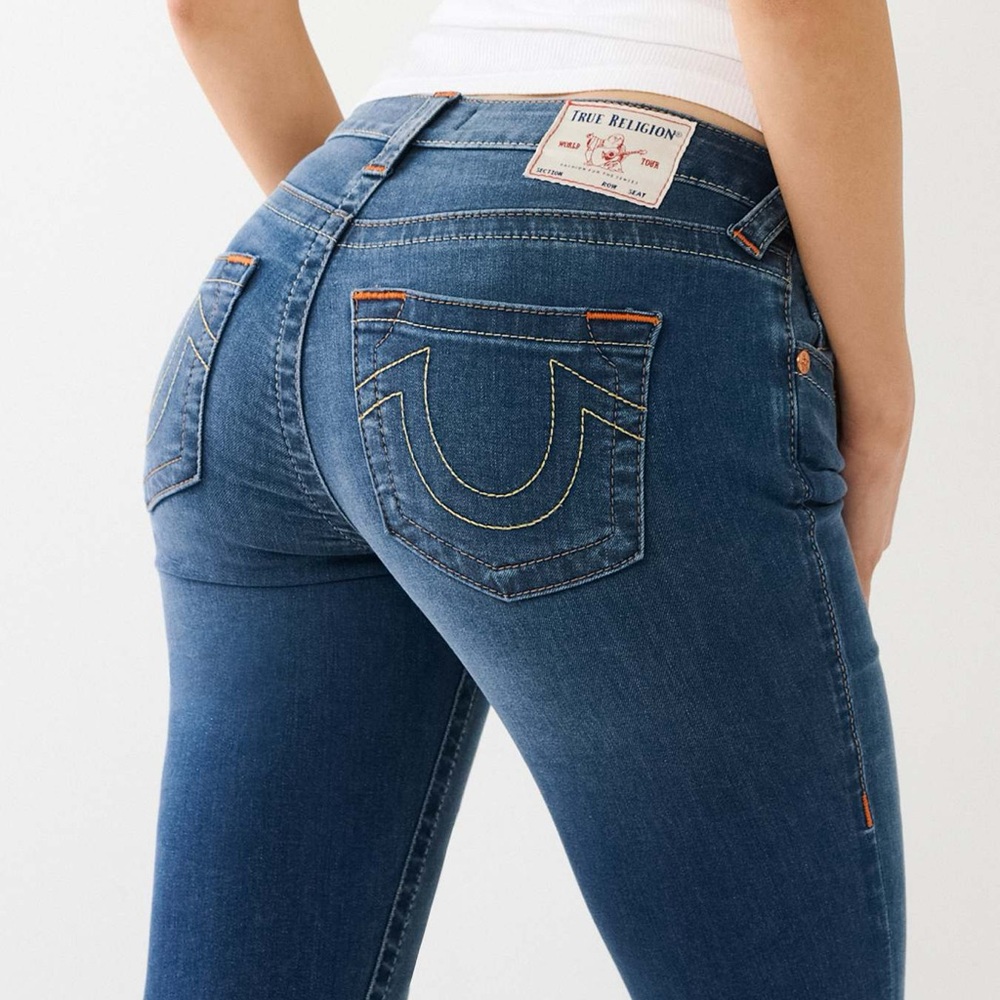 True Religion Jennie Curvy Mid-Rise Skinny Jean Dream Maker NWT Size 33